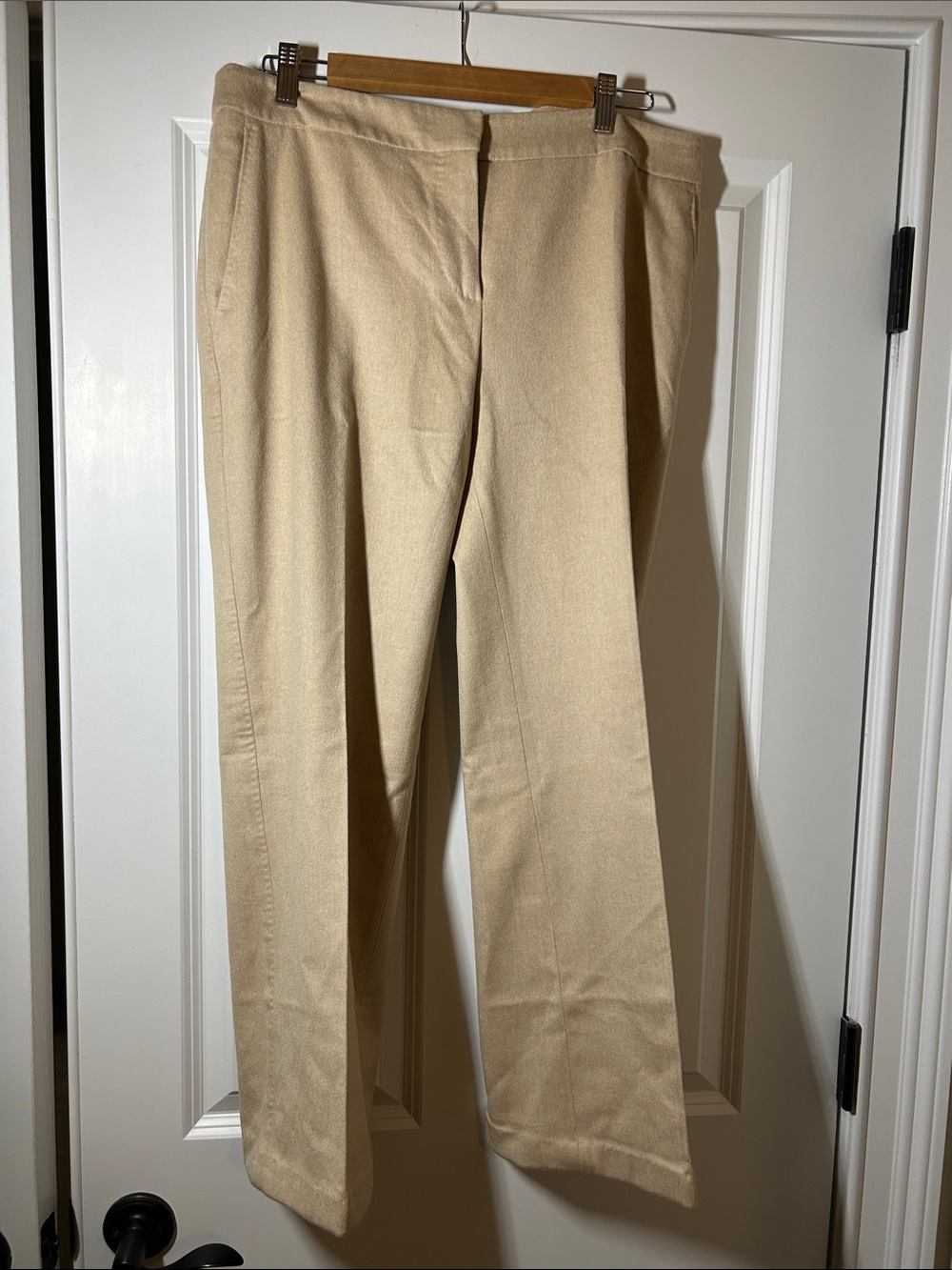 MaxMara Wide-Leg Pants in Beige camel hair beige